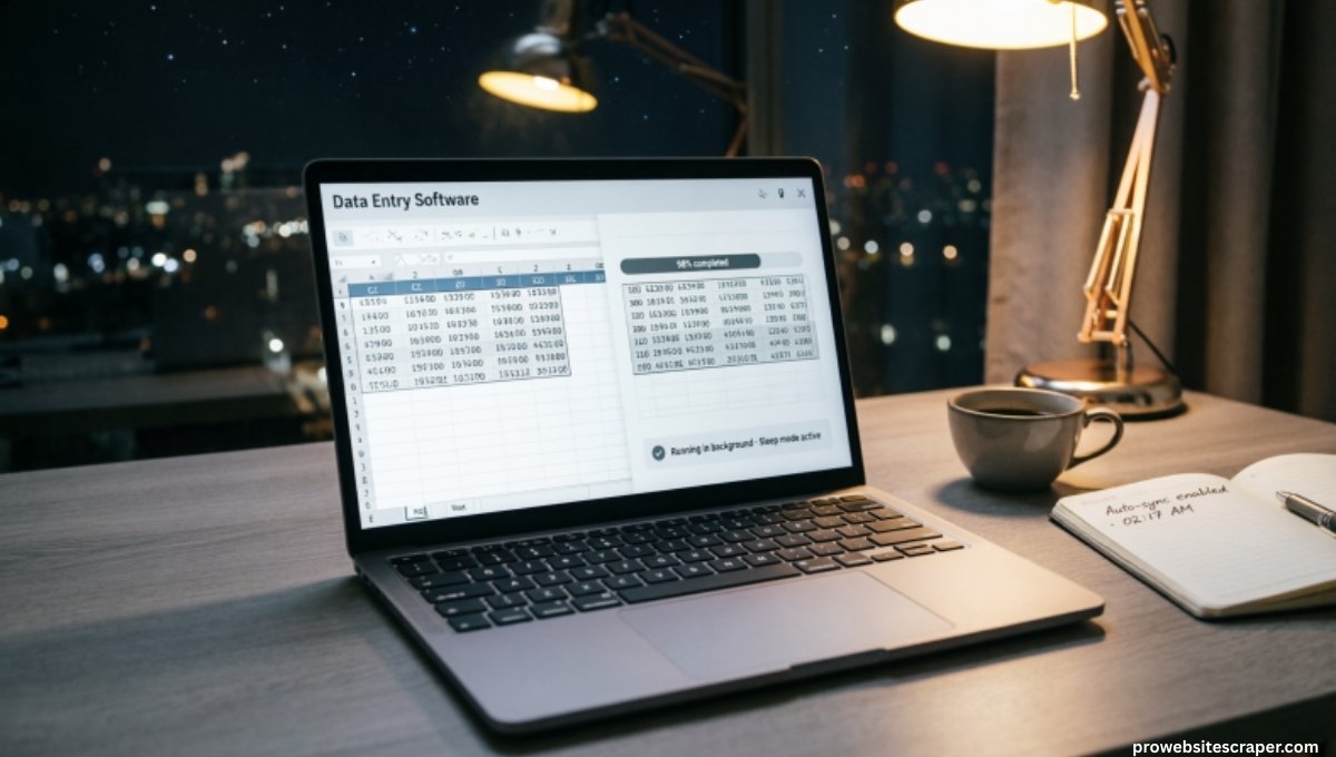 Data Entry Software That Works While You Sleep